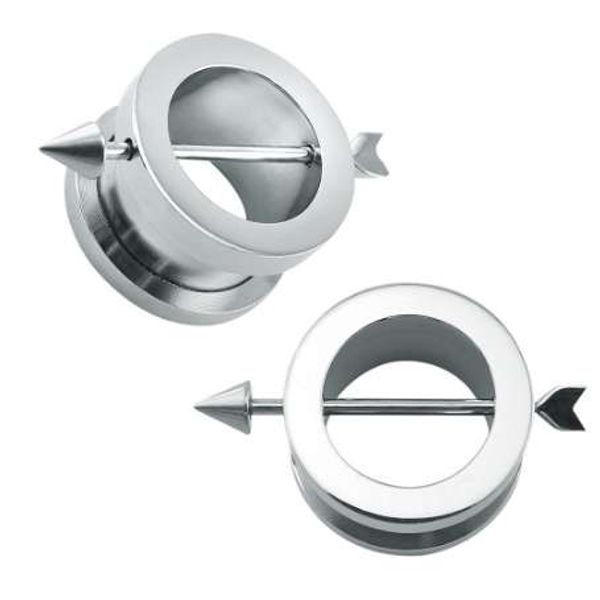 

6-16mm tunnels ear plugs ear expanders stainless steel ear stretchers plugs and tunnels man piercing flesh tunnel gauges 6mm, Silver