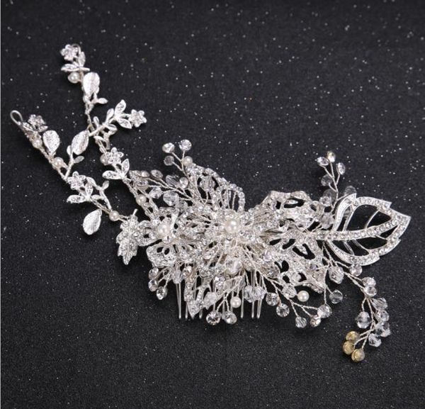 

bridal hair, diamond drill headwear, fashion comb, wedding accessories, wedding accessories, Slivery;golden