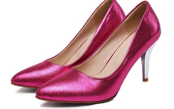 

send 2018 spring new korean pointed end high heel women's shoes, Black