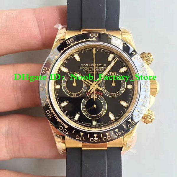 

5 color factory watch 40mm co mograph 116518ln 116518 ceramic chronograph wi eta 4130 movement automatic men watche