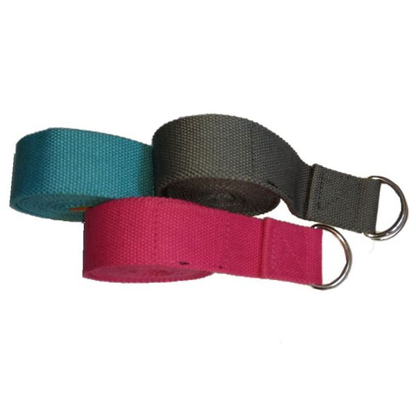 

sxistrap cotton yoga strap belt and yoga stretch strap with d-ring in 6ft length