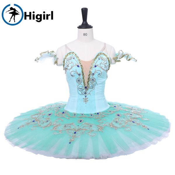 

aqua pancake performance competition ballet stage costume green professional ballet tutu classical tutus bt9234b, Black;red