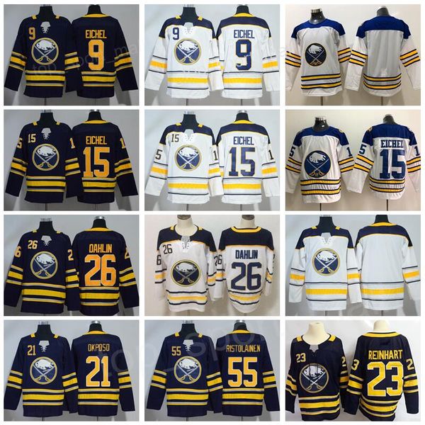 

buffalo sabres 9 jack eichel hockey 26 rasmus dahlin jerseys 21 kyle okposo 55 rasmus ristolainen blue white winter classic man woman youth, Black;red