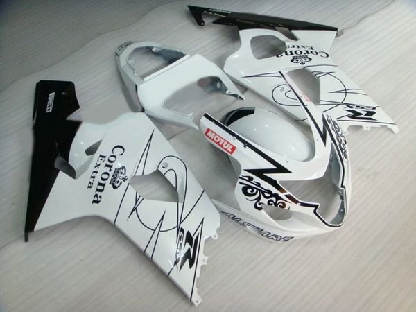 

faring kit for suzuki gsxr600 gsxr750 04 05 k4 aftermarket gsx-r600/750 2004 2005 white black fairings set vf97