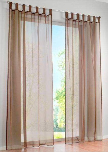 

western simple voile solid color sheer window curtains (a pair