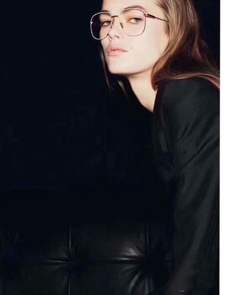 

fashion spectacle frame cat's eye frame metal material 57-17-135 women's eye will frame fashion women 203, Black