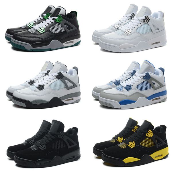 

2018 4 Pure Money Basketball Shoes Mens 4s BRED Royalty White Cement Sports Sneakers Motorsport Outdoor Sports Sneakers shoes