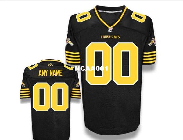 

men tiger-cats andy fantuz #83 custom black white full embroidery college jersey size s-4xl or custom any name or number jersey, Black;red