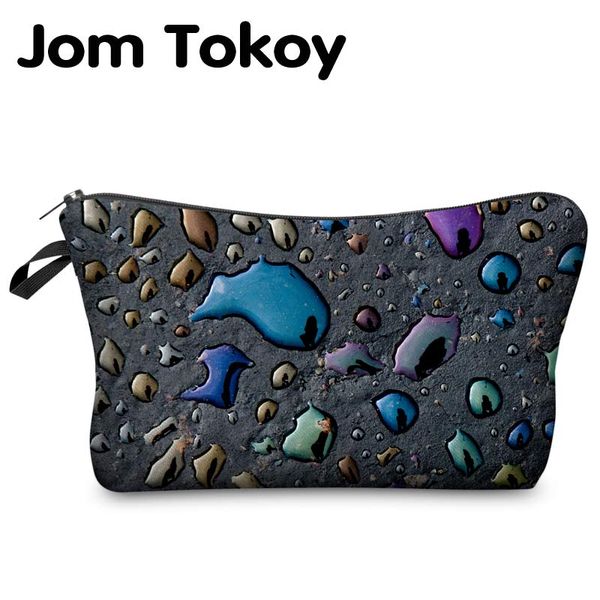 

jom tokoy 3d printing makeup bags multicolor pattern cute cosmetics pouchs for travel ladies pouch women cosmetic bag