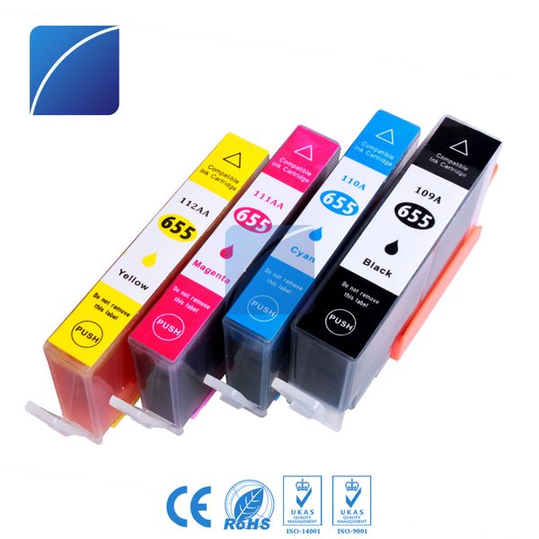 

4 PCS Ink Cartridges 655XL Compatible For HP655 HP 655 655XL HP Deskjet 3525 4615 4625 5525 6520 6525 6625 Printer