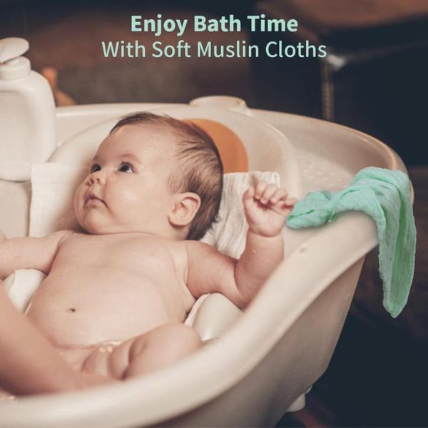 

6pcs/set soft cartoon baby children absorbent cotton feeding saliva towel