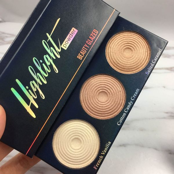

Beauty Glazed 2017 Новый Manizer Sisters Eyeshadow 3 Color Face Прессованная пудра Mary Low Shimmer Powder Highlighter Палитра Bronzer