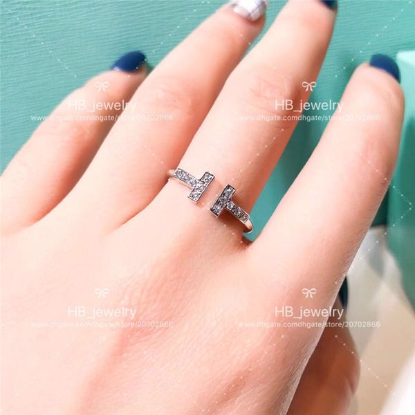 

Популярный модный бренд Высокая версия 925 STERLING SILVER T Кольцо для леди Дизайн Женщин