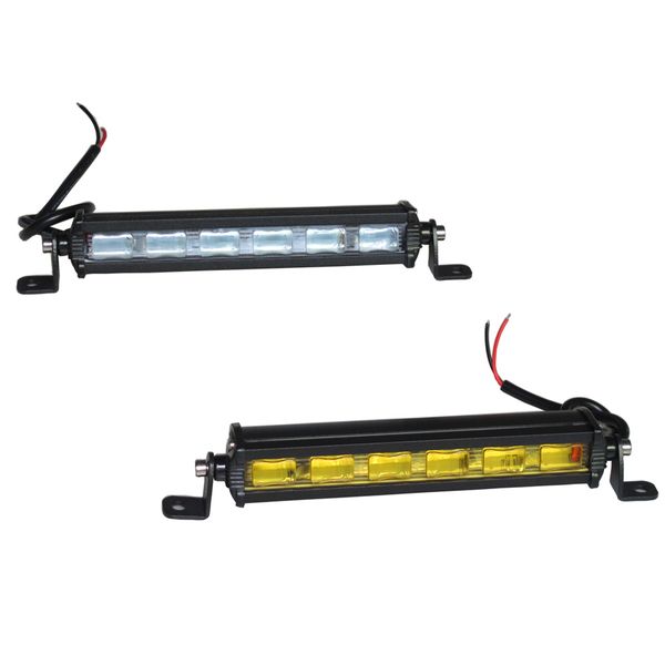 

7inch 18w slim mini led light bar single row work lights for off road trucks 4x4 boat auto drl fog lamp bulbs amber