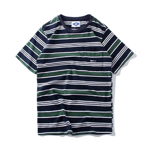 

harajuku stripe t shirts men women hip hop casual cotton short sleeve tees summer fashion tshirts, White;black