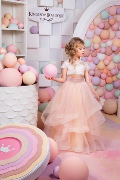 

Shoulder flower girl 039 dre e cute prince pleat organza fuch ia white ball gown little flower girl pageant dre