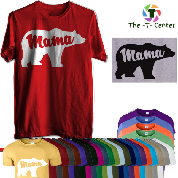 Mama Bear Mum Mom Mothers Day Gift T-Shirt Tshirt Mens Women