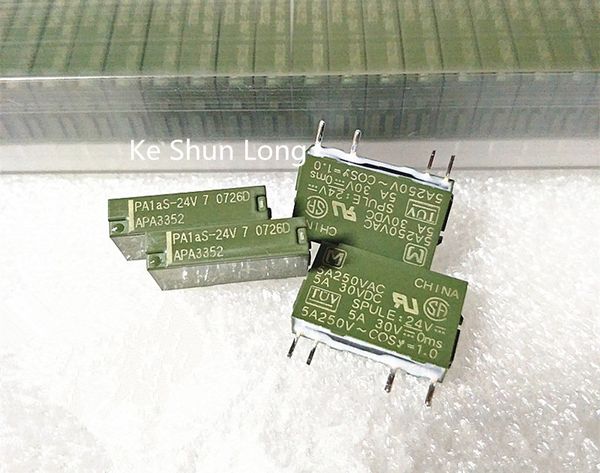 

Free shipping lot (5 pieces/lot) 100%Original New PA1AS-24V APA3352 PA1AS-24VDC PA1AS-DC24V 4PINS 5A250VAC5A30VDC Power Relay