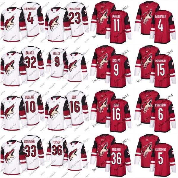 

With Centennial Patch Arizona Coyotes 2018 Season Clayton Keller Max Domi Luke Schenn Jakob Chychrun Brendan Perlini Max Domi Hockey Jerseys