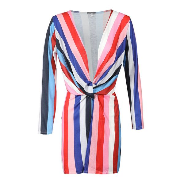 

euramerican dress is v twist waist waist dress zc2782, Black;gray