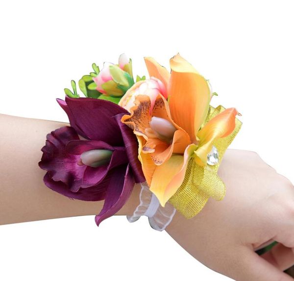 

eternal angel lily good wrist flower wedding gift simulation flower, White