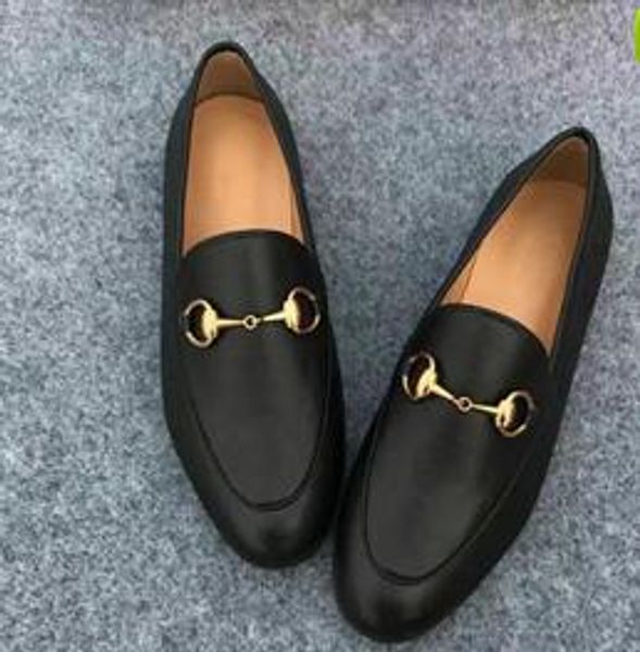 

2017 fall genuine leather loafers casual women shoes flats slip on street style ladies shoes woman summer slippers, Black