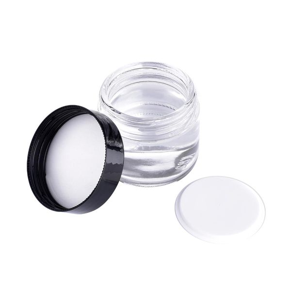 

60ml empty cosmetic jar pots container refillable bottles portable travel eyeshadow face cream lotion cosmetic glass tool