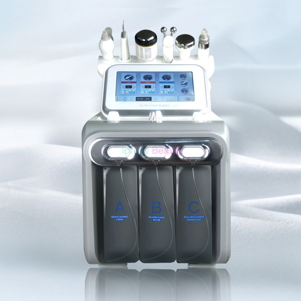 

new 6 in 1 professional hydro microdermabrasion hydra facial skin care cleaner water aqua jet oxygen peeling spa dermabrasion peel machine