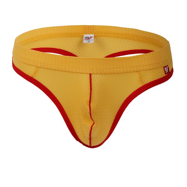 2020 Sexy Mens Bikini Underwear G Strings Thongs Nylon Mesh Hole