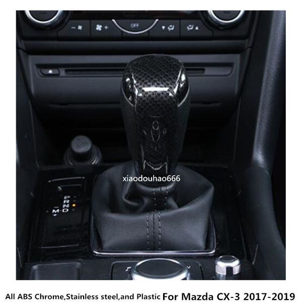 High Quality For Mazda Cx 3 Cx3 2017 2018 2019 Car Styling Body Head Sequin Trim Abs Chrome Gear Cover Shift Knob Control Lamp Frame Best Vehicle