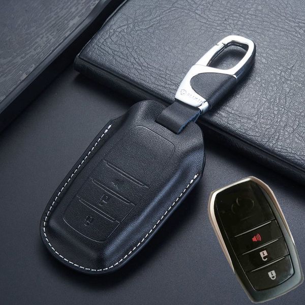

Keyless Entry Smart Remote Key Cover для Toyota 2018 Fortuner Innova Kijang Land Cruiser LC200 4000 4600 5700 Key Case держатель аксе