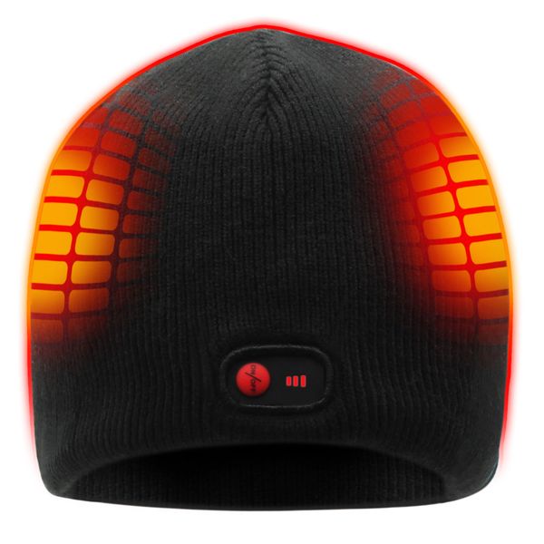 

7.4v winter warm heated black hat for man and woman warm thermal, Blue;gray