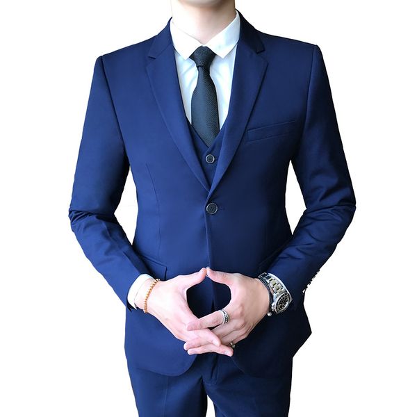 

men's suits & blazers men blazer jacket slim business casual dress suit jackets male solid color single breasted comfortable coats size, White;black