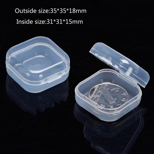 

1pc new portable jewelry tool box container ring electronic parts screw beads component storage box