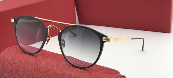 

black grey 0015 fashion box new lenses gradient men sunglasses sunglasses with matte, White;black