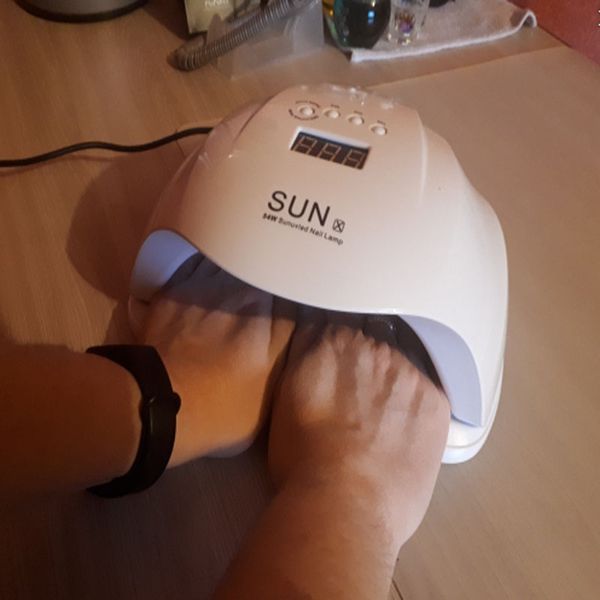 

54w nail dryer polish machine ccfl uv lamp led nail lamp for gel polish art automatic hand sensor art tool auto sensor