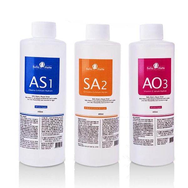

new style as1 sa2 ao3 aqua peeling solution 400ml per bottle hydra dermabrasion face clean facial cleansing blackhead export liquid repa