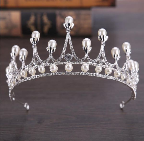 

белый жемчуг корона невесты свадебное платье корона орнамент, Silver
