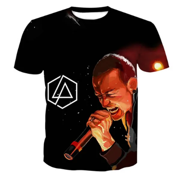 

women/men 3d tshirt linkin park chester bennington 3d print streetwear harajuku fashion summer tees shirt u820, White;black