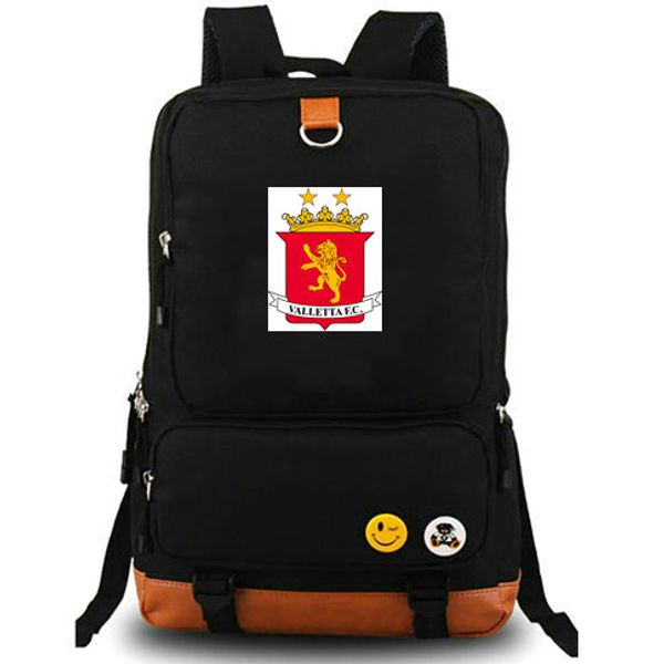 

valletta fc rucksack maltese premier day pack football club school bag soccer packsack lapbackpack sport schoolbag outdoor daypack