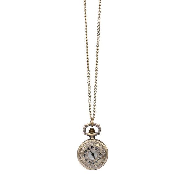 

moment # l02 2018 bronze copper steel fashion vintage chain retro the greatest pocket watch necklace for grandpa dad gifts, Slivery;golden