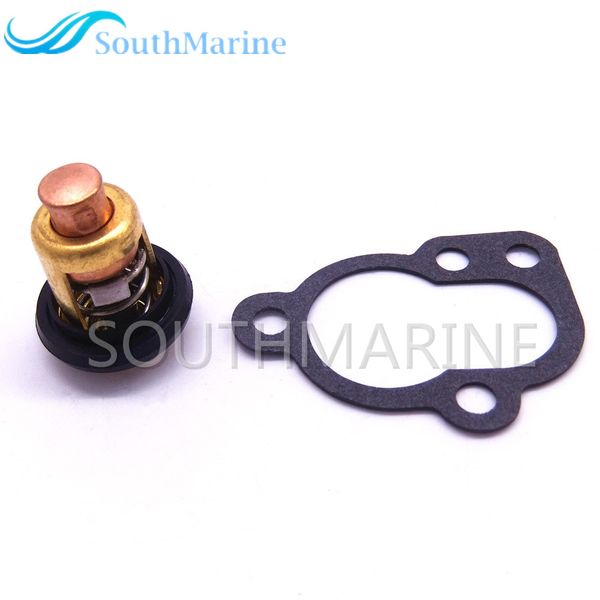 6E5-12411-00 Thermostat 682-12414-A1 Gasket for Yamaha 9.9hp 15hp 2-Stroke E9.9B