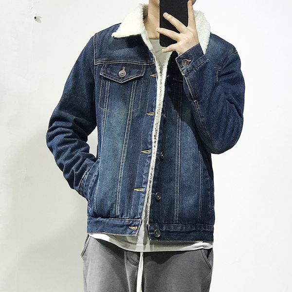 

dropshipping suppliers usa 2018 wimter jeans jacket coat thick david beckham style coats us size xs-xl, Black;brown