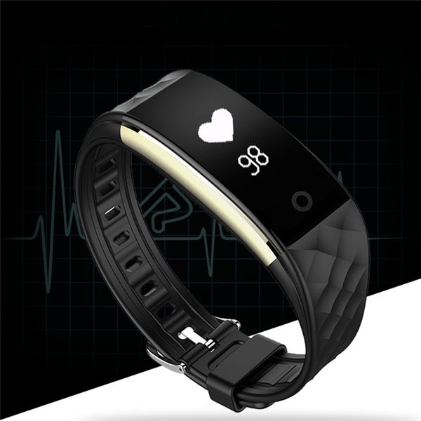 

bluetooth gps touch fitness monitor sport watch screen smart bracelet for men women smart band digital wristwatch fashion gifts, Slivery;brown