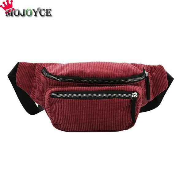 

vintage corduroy waist pack women girls chest pouch belt bags messenger shoulder fanny pack heuptas pochete