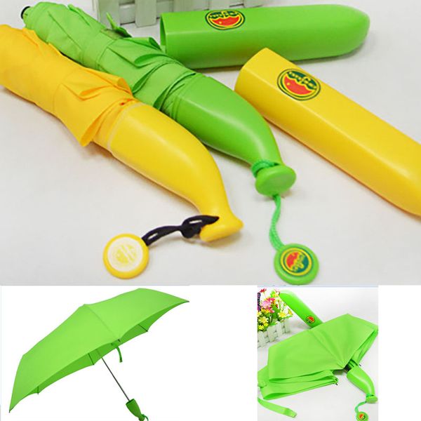 

fruit banana umbrellas 3 folding umbrella the sun rain umbrellas for children household tools hh7-887