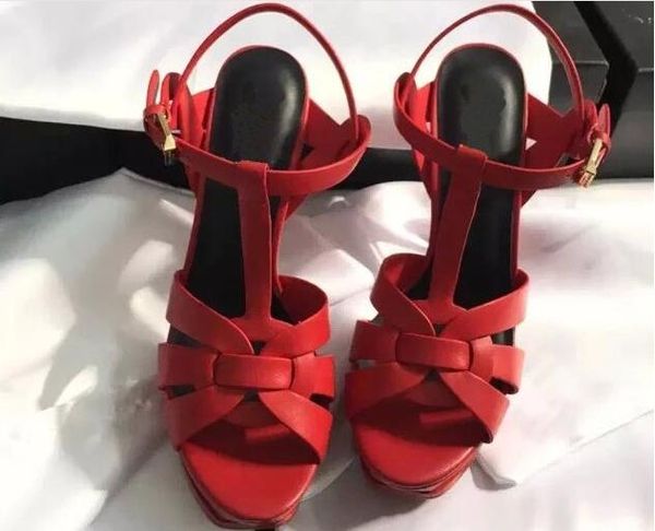 

Newest 2017 luxury brand design Leather Women Stud Sandals Slingback Pumps Ladies Sexy High Heels 9.5cm Fashion rivets shoes 8 Colors