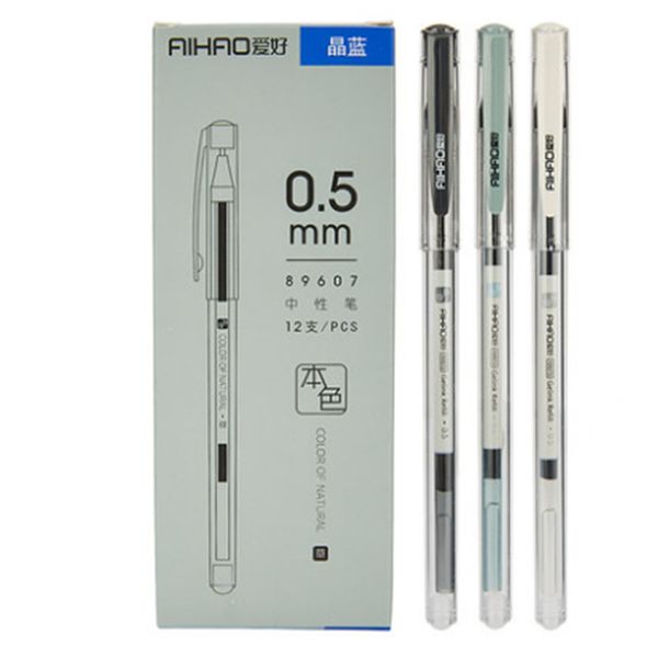 

aihao brand students in 0.5mm all needle felt-tip pens contracted neutral black pen water-based pen stationery ing