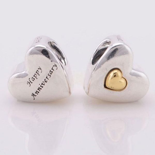 

5pc lot genuine anniver ary charm 925 terling ilver fit pandora tyle bracelet 791289 h9