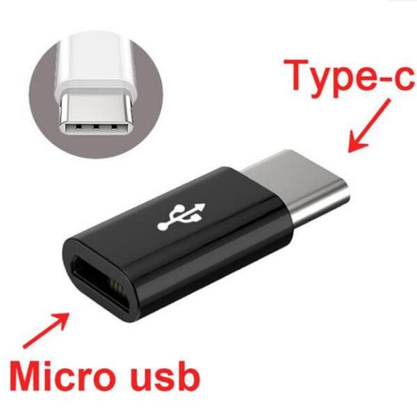 Mini-Micro-USB-Kabel 2.0 auf Typ-C-USB-3.1-Kabel, Typ-C-3.0-Adapter, Schnellladegerät, USB-C-Datensynchronisierungskonverter für Android-Telefone